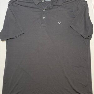 Callaway Men’s Short Sleeve Dark Charcoal Gray Golf Polo Size L